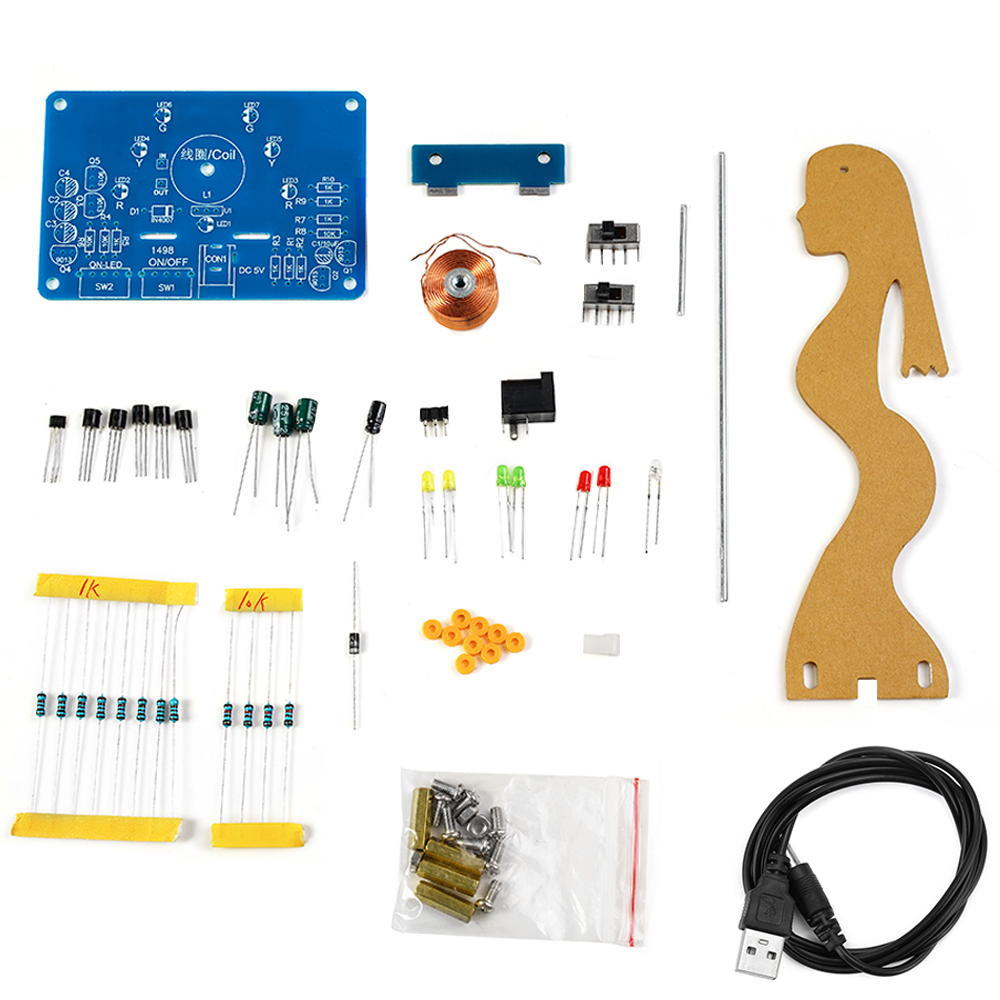 DC5V Elektronische Swing Kit Elektromagnetische Swing Onderwijs Circuit Productie DIY Lasset Losse Training Lassen Oefening Onderdeel: Default Title