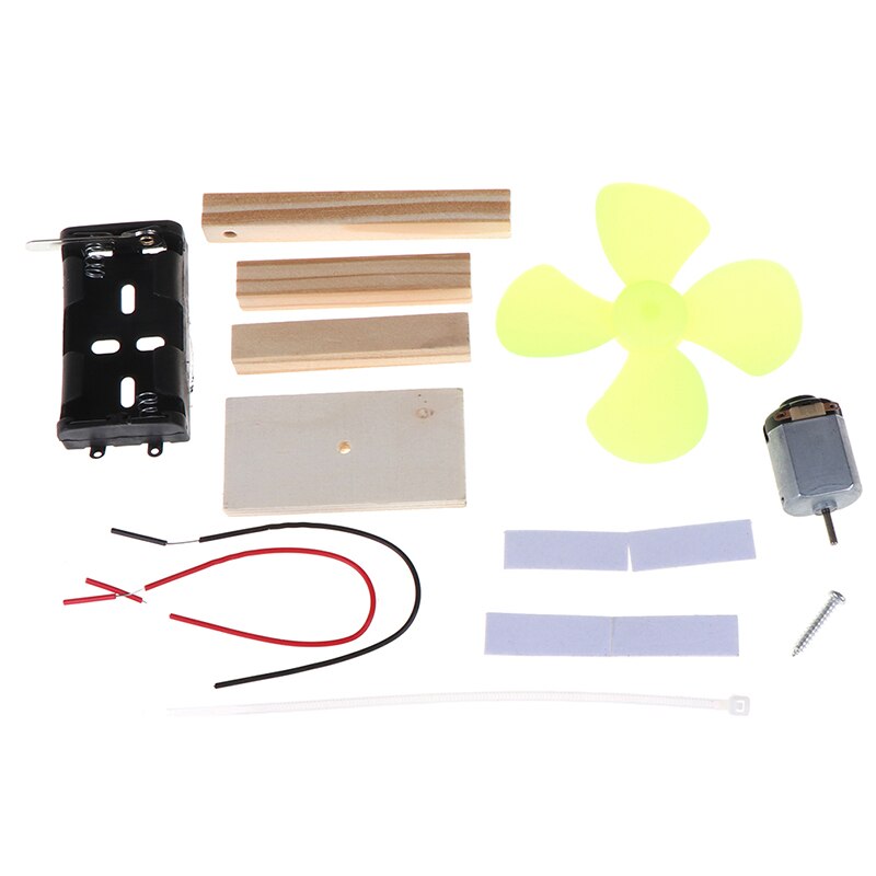 Diy elektrisk vifte modellsett barn vitenskap eksperiment leker skoleprosjekt barnehage montert stamme utdanning
