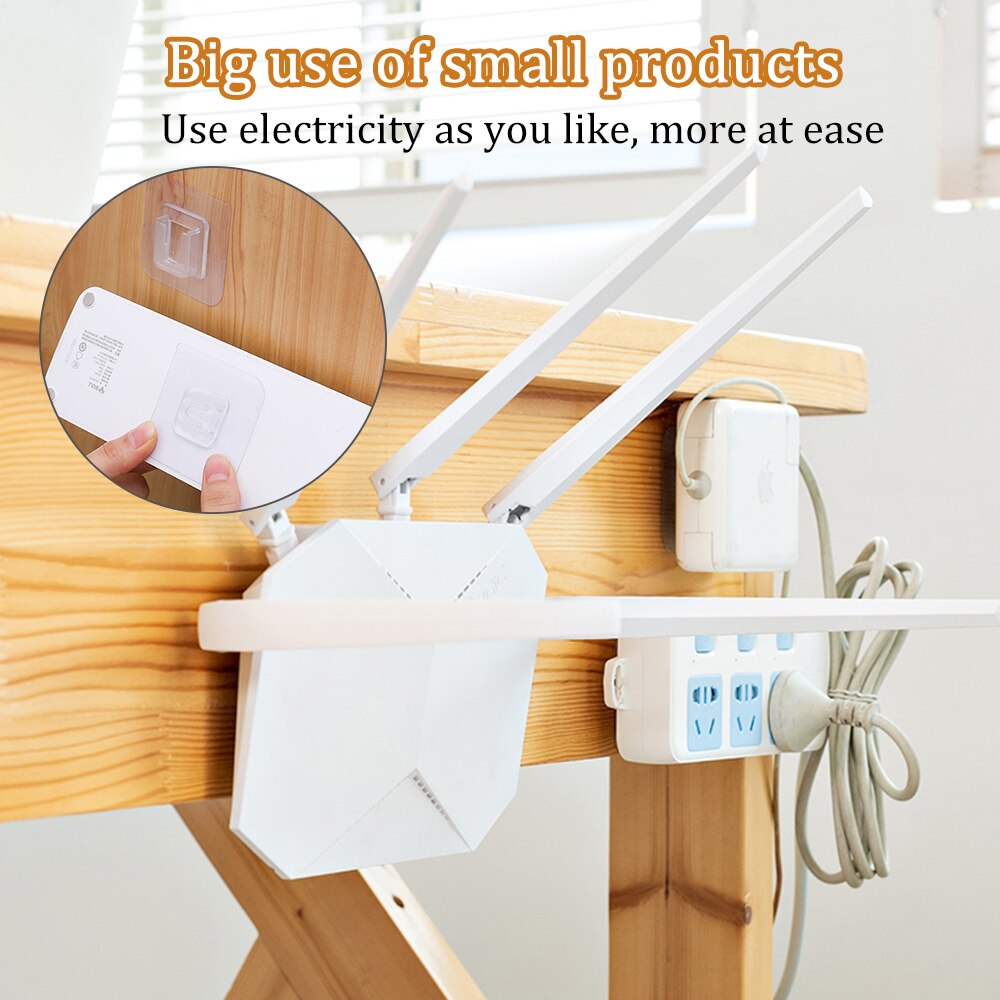 Double-Sided Adhesive Wall Hooks Wall Mounted Adhesive Storage Hooks Multi-Purpose Wall Hanger For Kitchen Bathroom Living Room