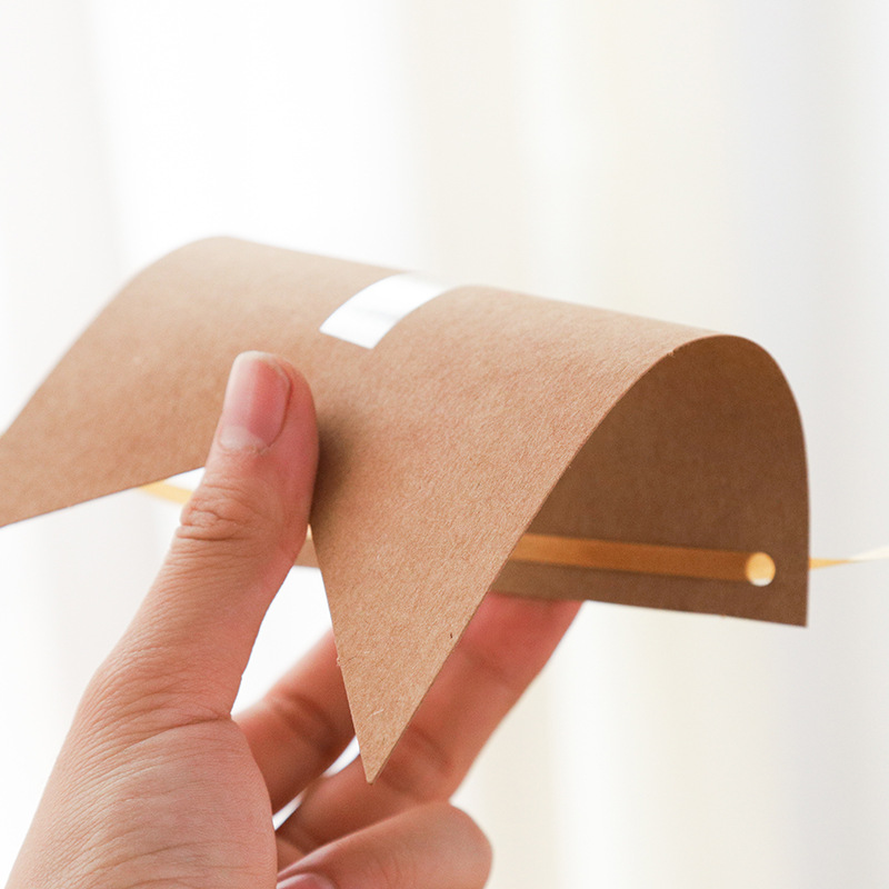 Juego de banderines dorados de Papel Kraft para niños y mujeres, banderas de cola de pez para hacer bricolaje, herramientas de decoración de de cumpleaños para hombres, 13 piezas por juego