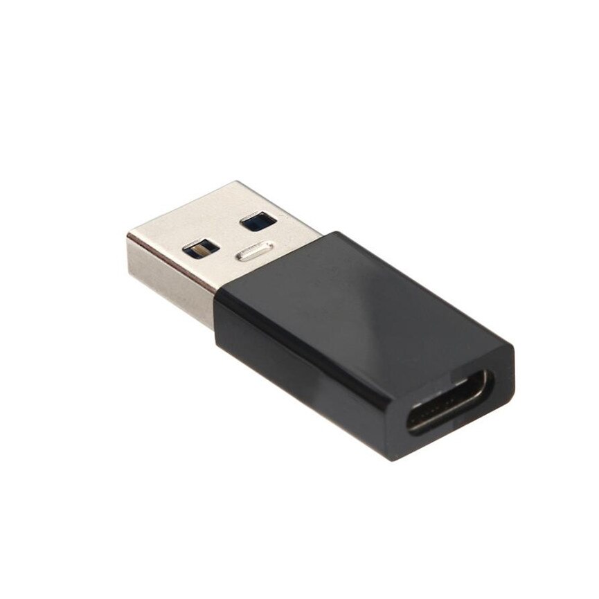 USB3.1 Type-C Female to USB 3.0 Type-A Male Gold Plated USB 3.1 Type C Connector Converter Adapter for Smartphone Black