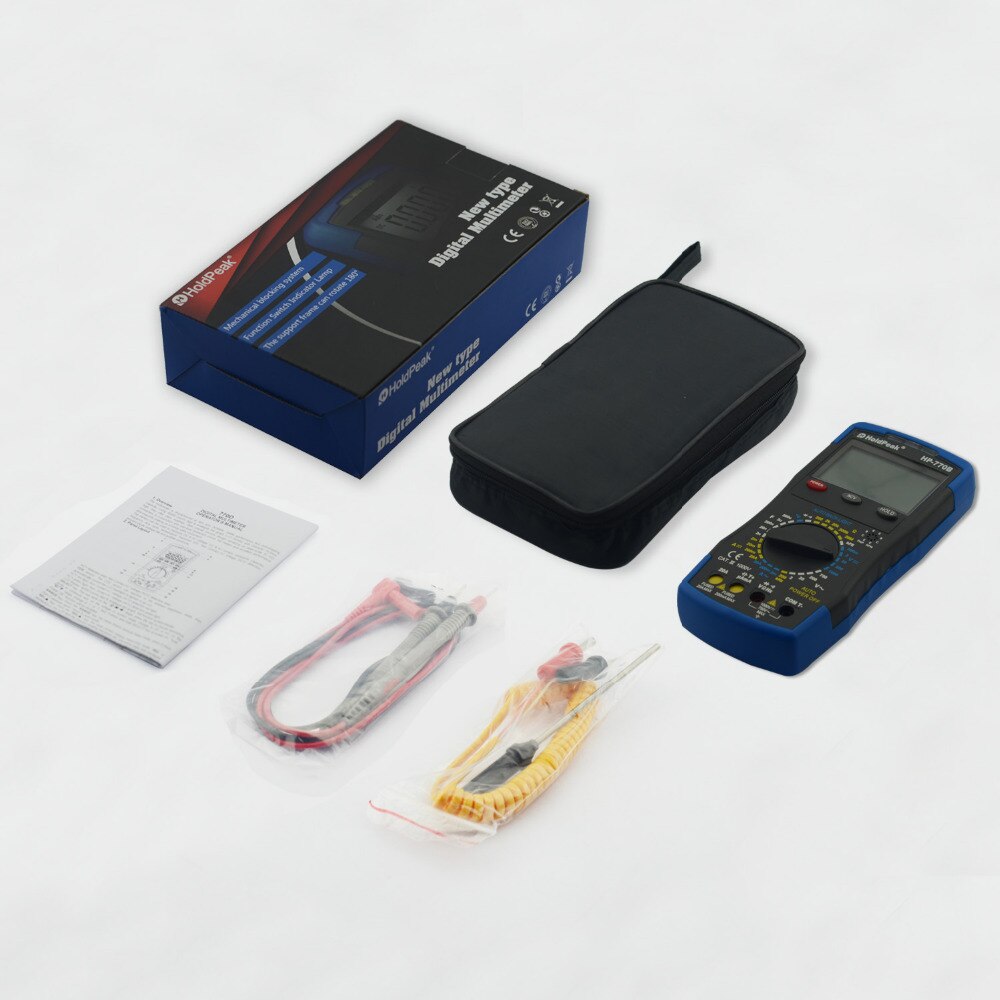 Multimetro HoldPeak HP-770B NCV Digital Multimeter Feature And Frequency/Dide/hFE Test
