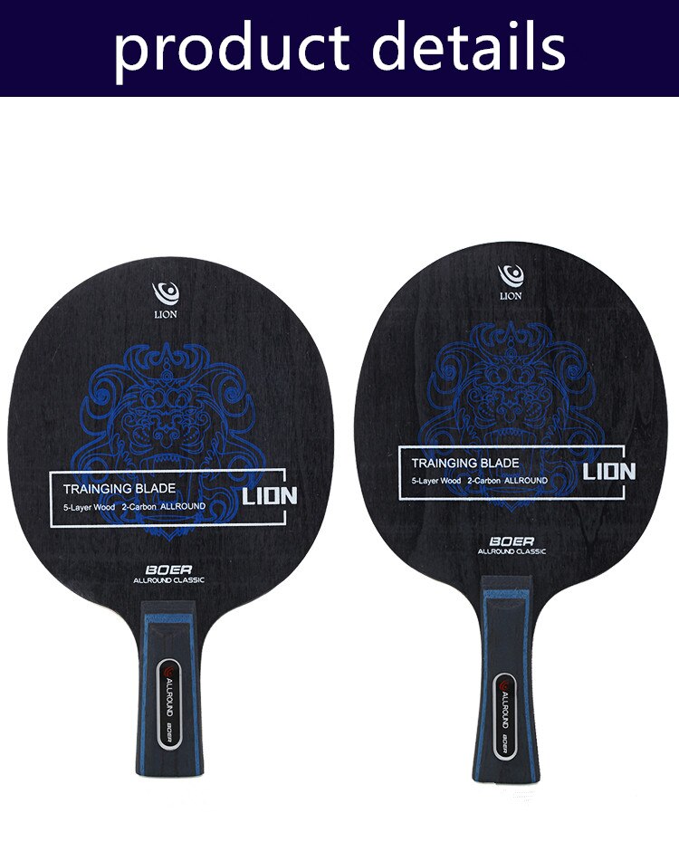 Long Table Tennis Blade Table Tennis Racket Pingpong Racket Table Tennis Bats short Handle Shakehand Racket Send