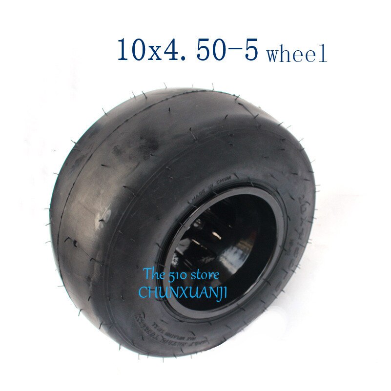 5 Inch Trike Drift Fietsen Go Kart Atv Utv Buggy Voorwiel 10x4.50-5 Vacuüm Band Tubeless Band Aluminium Wielnaaf Velg Kits