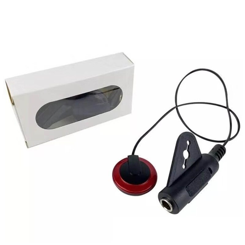 Mini amplificateur de ramassage 11UE, transducteur piézo pour guitare, Ukulele, violon, violoncelle, Banjo: Red