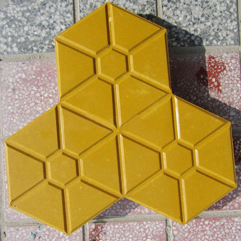 12.5×4cm Garden Paving Molds Hexagon Pavement Mold Concrete Paving Brick DIY Walkways Path Maker Mould for Garden Buildings