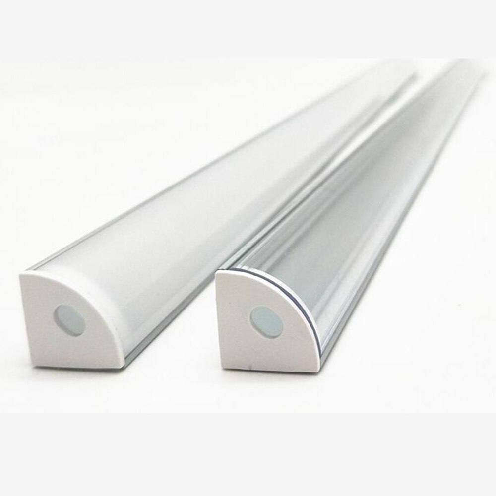 12mm aluminium profil 45 grad winkel aluminium profil für 5050 3528 5630 LED streifen Milchig weiß/transparent abdeckung streifen kanal