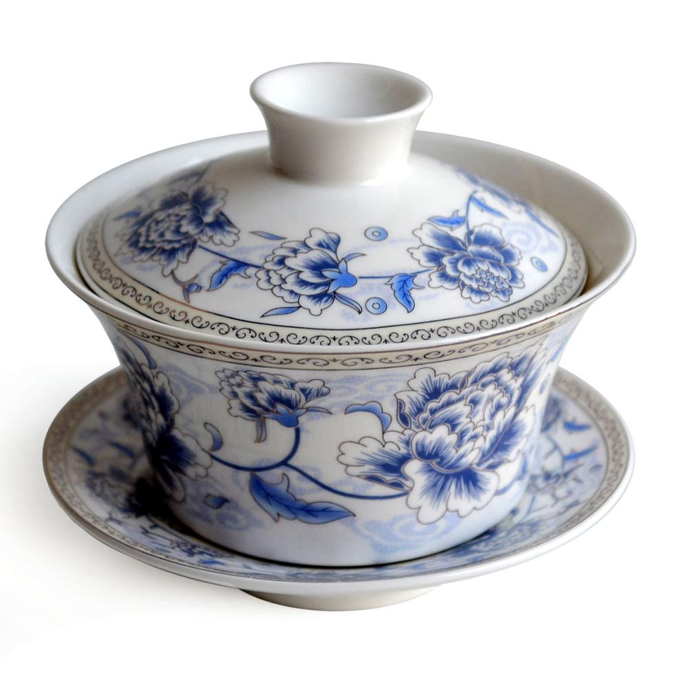 Gaiwan 300ml terrin penoy tekopper porcelæn jingdezhen traditionel kinesisk tesæt låg kopper underkop te: 03
