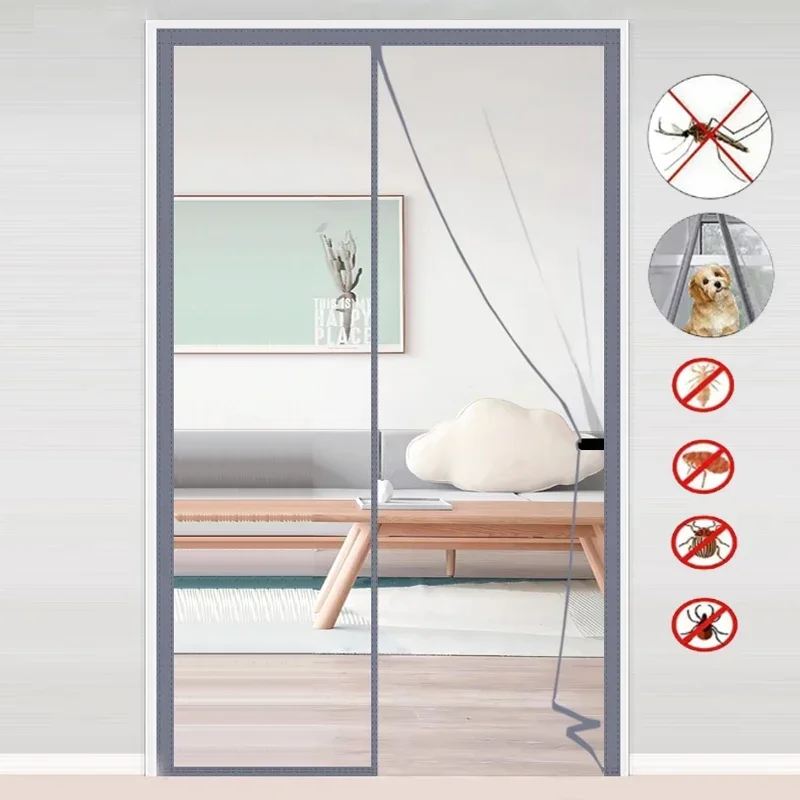 Moustiquaires pour portes, taille personnalisée, empêche les moustiques d'investir d'entrer en été, rideau de porte invisible, salons, balcons