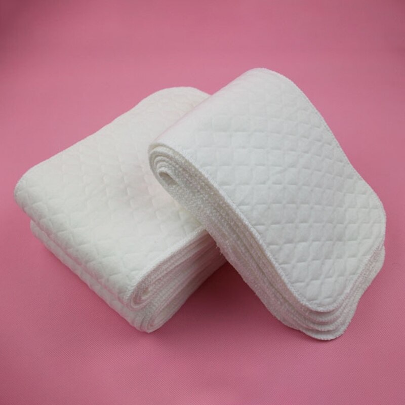 1Pcs Reusable 3-Layer Washable Infant Diapers Cloth Babies Care White 100% Cotton Diaper
