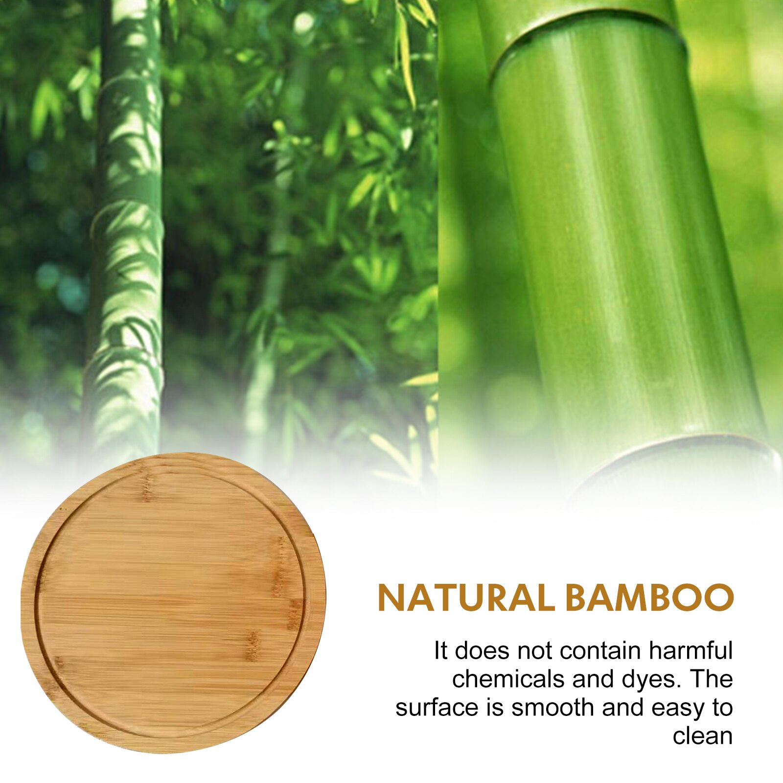 Bamboo Cheese Board Set With Round Board With 4 Stainless Steel Knives And Fork Suitable Use For Picnics And Parties