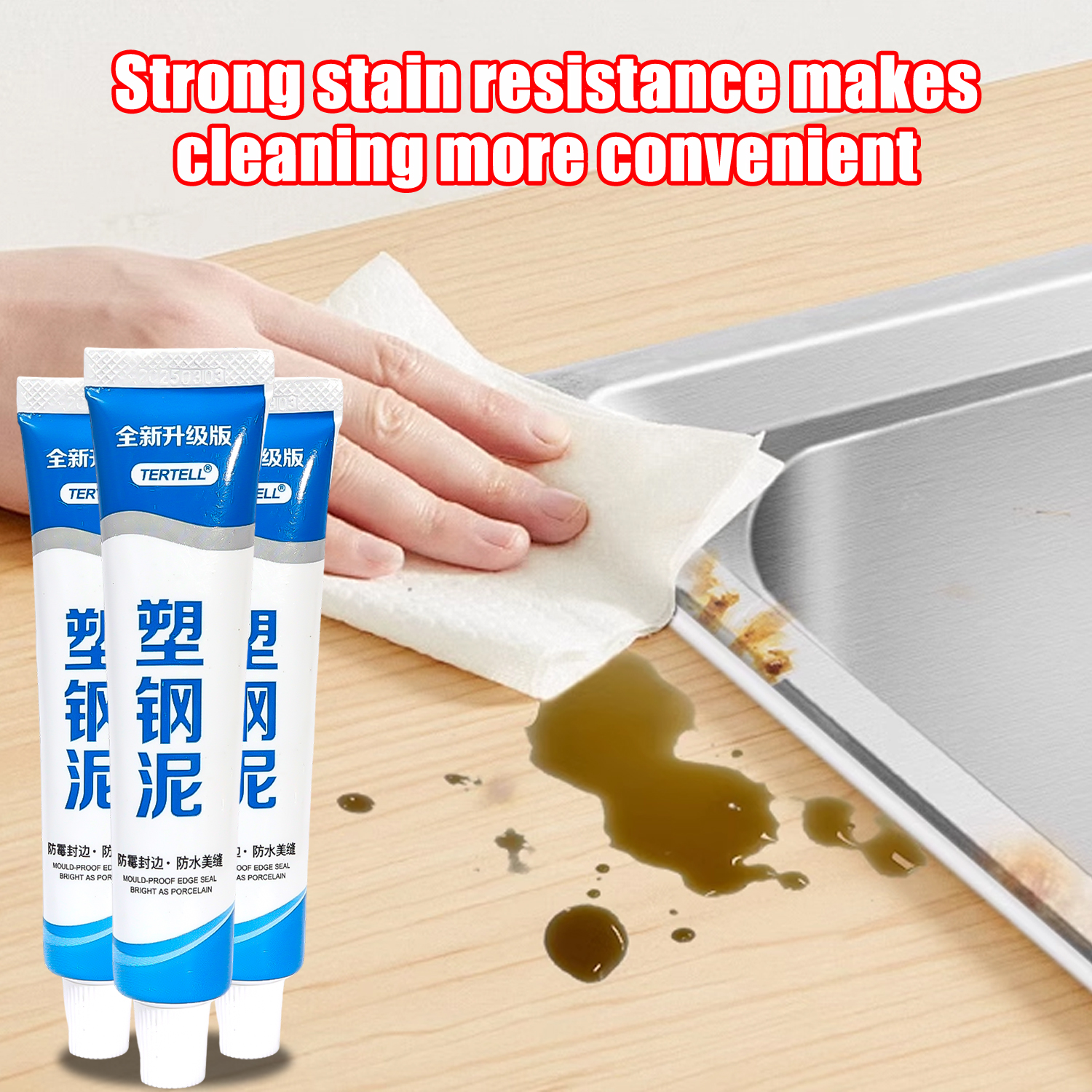 Multipurpose Sealant Plastic Steel Mud Clay Waterproof Glue Kitchen Bathroom Anti-mildew Household Caulking Sealants Adhesives
