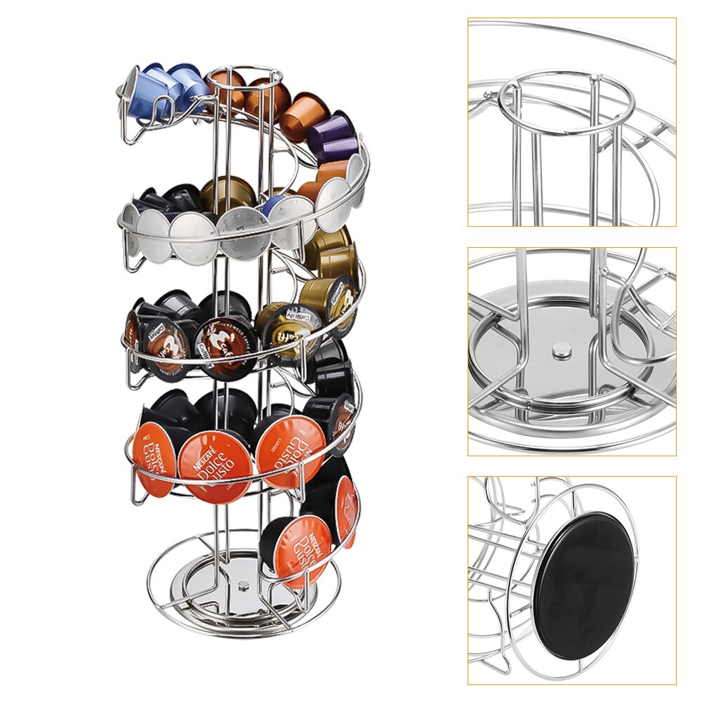 Ijzeren koffieservies nespresso koffie capsules pot houder capsule opbergrek plank organizer voor dolce gusto