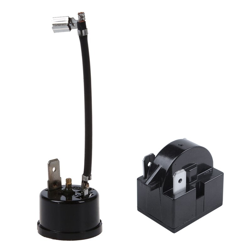 Compressor Thermal Overload Protector for HX1/3HP Refrigerator & 3PIN Terminals Refrigerator PTC Starter Relay 12 Ohm Resistance
