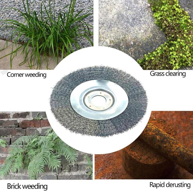 1 Pc Staaldraad Wiel Tuin Borstel Grasmaaier Blade Trimmer Blades Head Trimmer Tuin Metalen Kop Trimmer Gras S9D0