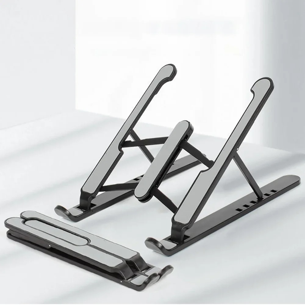 Opvouwbare laptopstandaard Verstelbare draagbare notebookbeugel Ondersteuningsbasis Aluminium houder voor Macbook Laptop PC-accessoires: Oranje