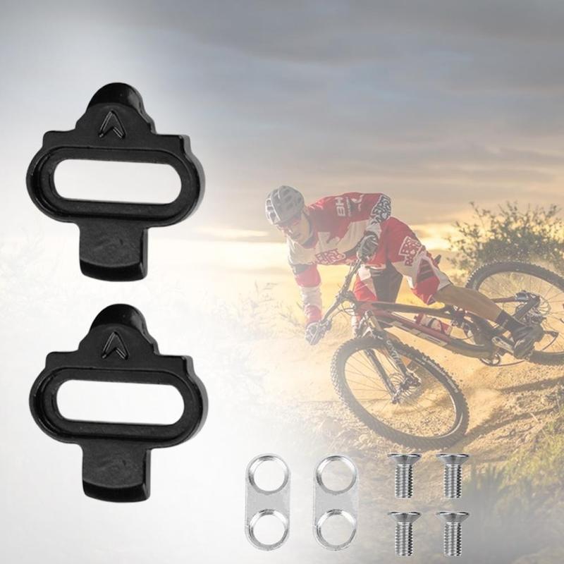 Camping Mini Bike Self-locking Pedal Cleats Set Cycling Pedal Accessories Steel Screws For Bicycle Cleat