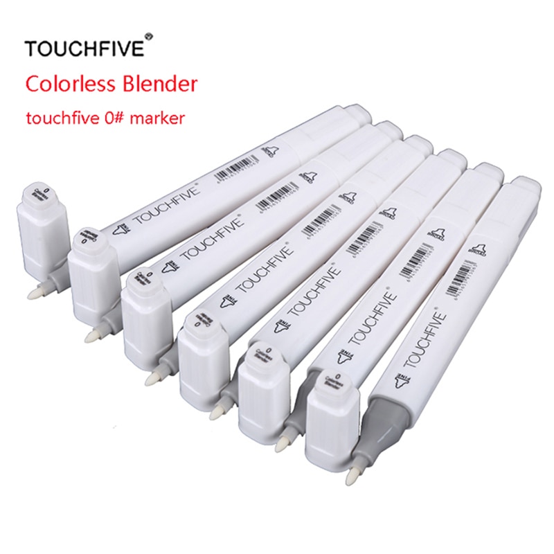 TOUCHFIVE 0 # Markers Kleurloos Blender Alcohol Gebaseerde Inkt Dubbele Hoofd Sketch Marker Voor Animatie Schilderen Leveringen