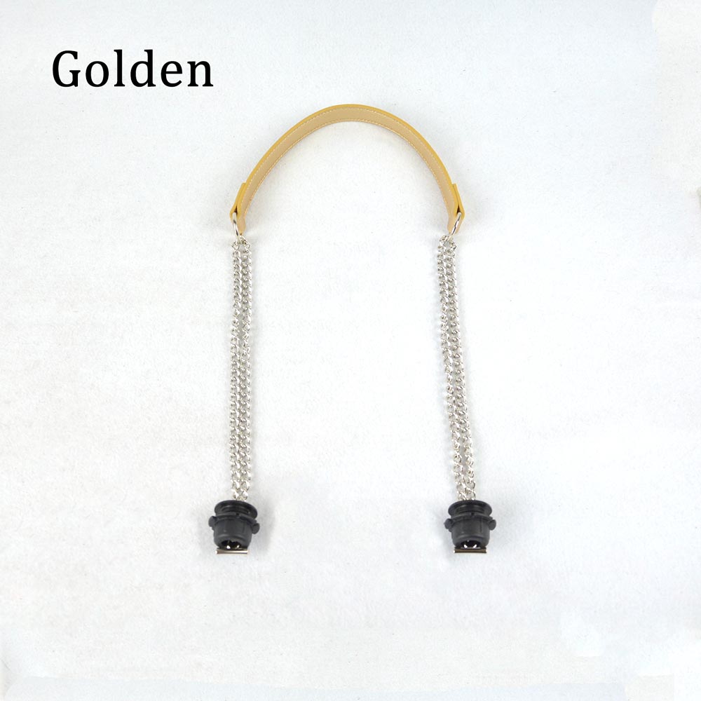 Tanqu 1 Stuk Obag Zilveren Lange Dubbele Ketting Ot T Obag Handvatten Voor Obag Eva O Tas Bakken Vrouwen Tas schouder Handtas: Golden