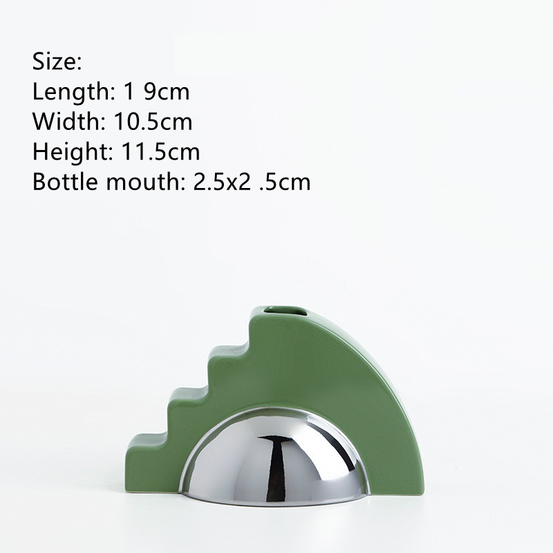 Medieval Memphis Vase Decoration Living Room Flower Arrangement Porch Art Home Soft Decoration Flower Device: A