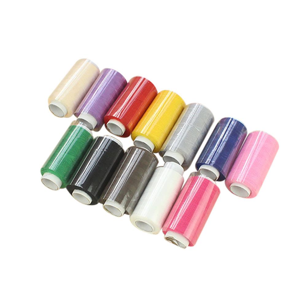 24/12PCS Color Sewing Thread Hand and Machine Thread Household Hand Stitching 150/383 Yards A Roll Sewing 5FM