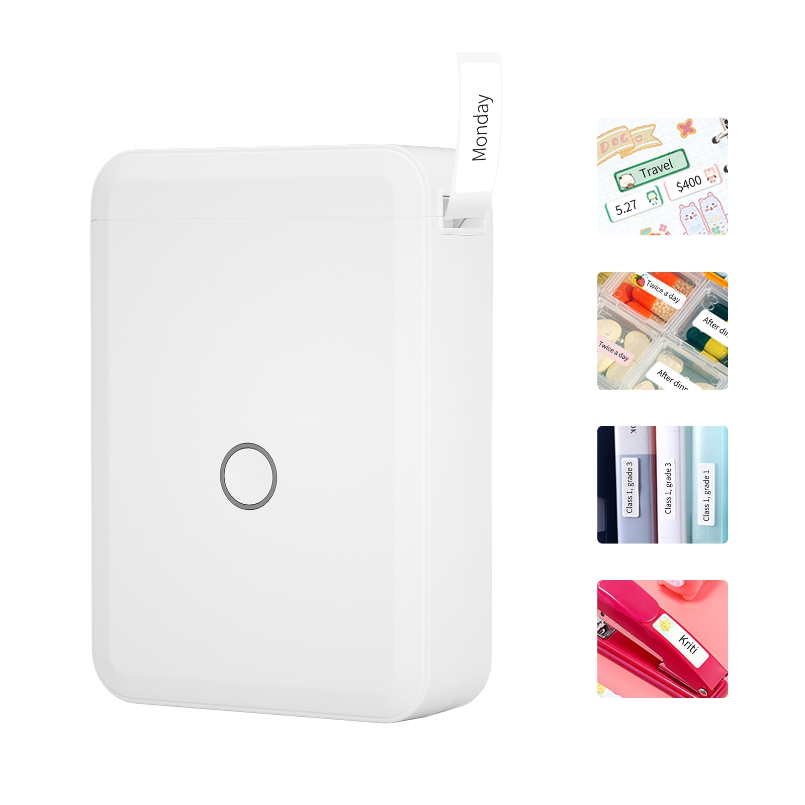 Niimbot D110 Mini Portable Thermal Label Printer Hangul Wireless Bluetooth Sticker Pocket Printer Home Use Storing Organizing