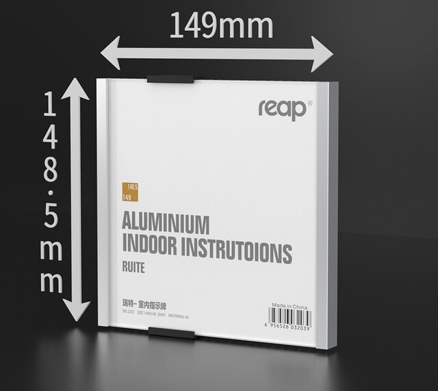 1pcs Silver Aluminum Alloy Wall Door Sign Plate Company Department Signboard Replacement Hospital Works Display Board:  149x148.5mm