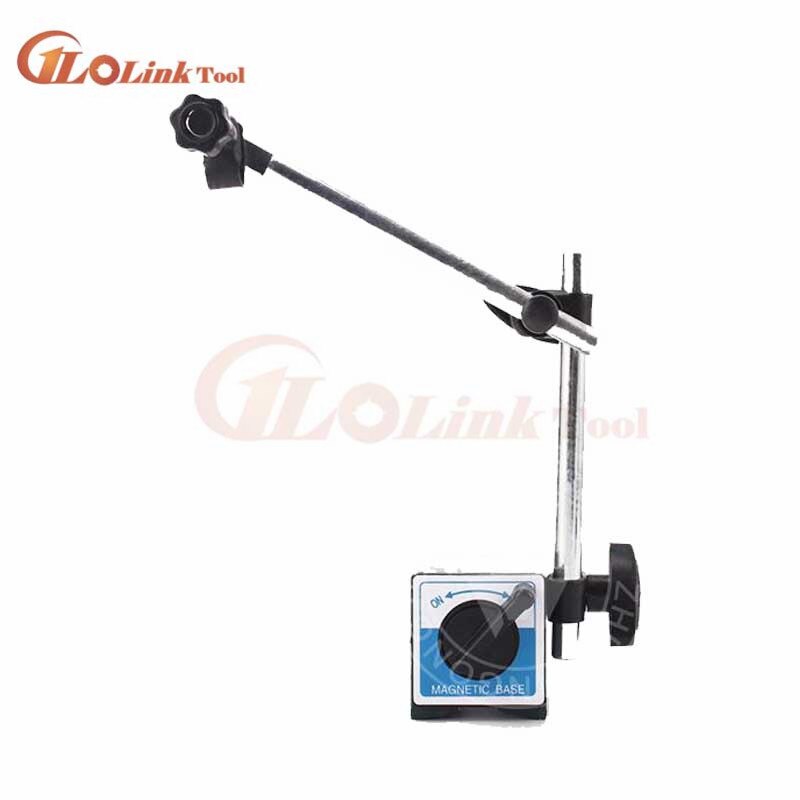 Durable Magnetic Base Holder With Double Adjustable Pole For Dial Indicator Test Gauge 0-10mm With Magnetic Base: Blue