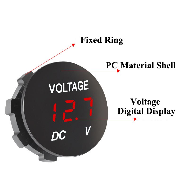 Dc 12V-24V Digital Panel Voltmeter Voltage Meter T... – Vicedeal