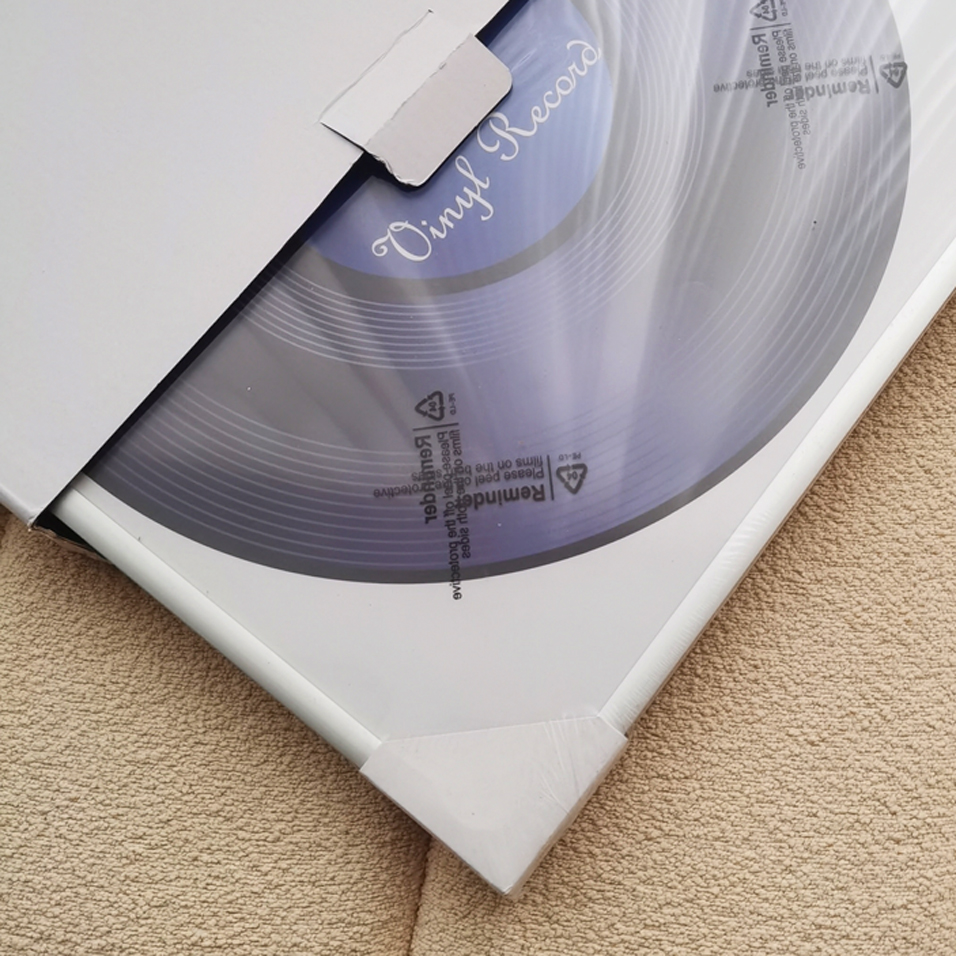 Metalen fotolijsten voor LP-record Fotolijst voor muurophanging 12,5x12,5 inch hoogglanzend frame Perfect voor vinyl LP-covers: WHITE