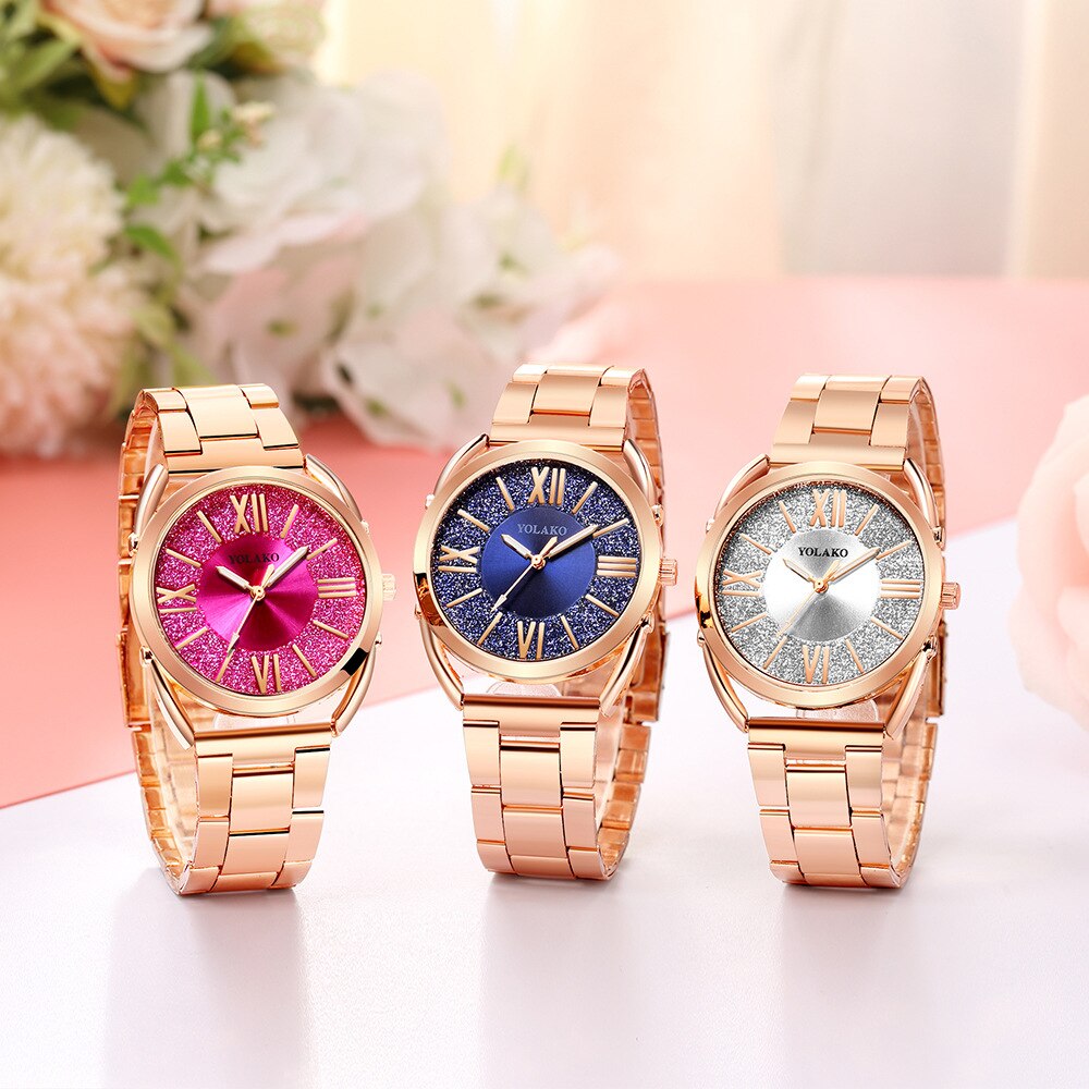 Orologio Donna Vrouwen Legering Band Horloges Luxe Rose Gold Dames Pols Horloges Vrouwen Armband Horloge Voor Vrouwelijke Klok