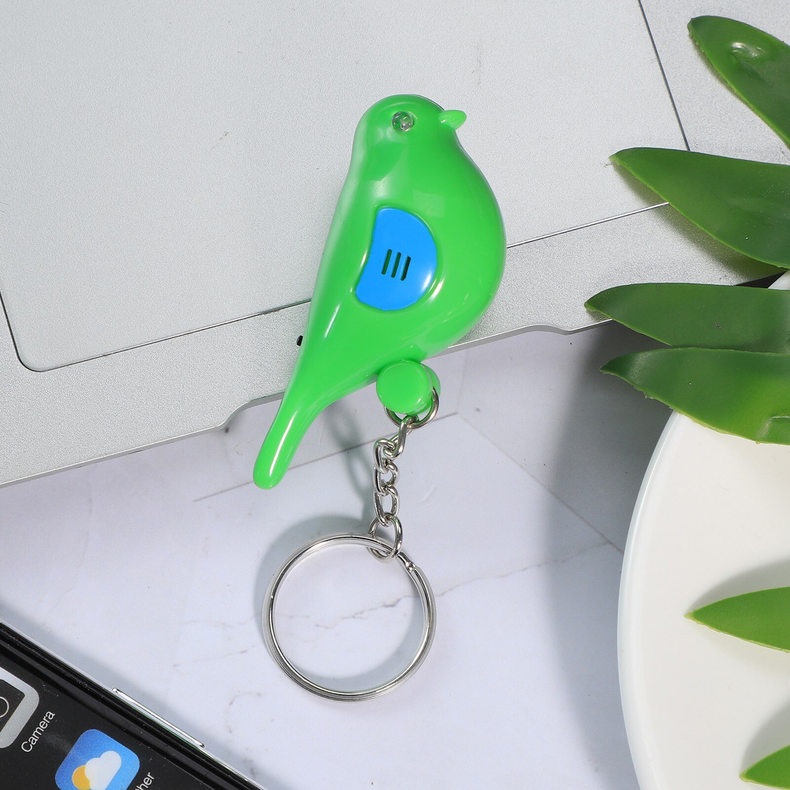 LED Whistle Sound Key Finder Flashing Beeping Control Alarm Anti-Lost Key Locator Tracker With Key Ring Smart Activity Tracking