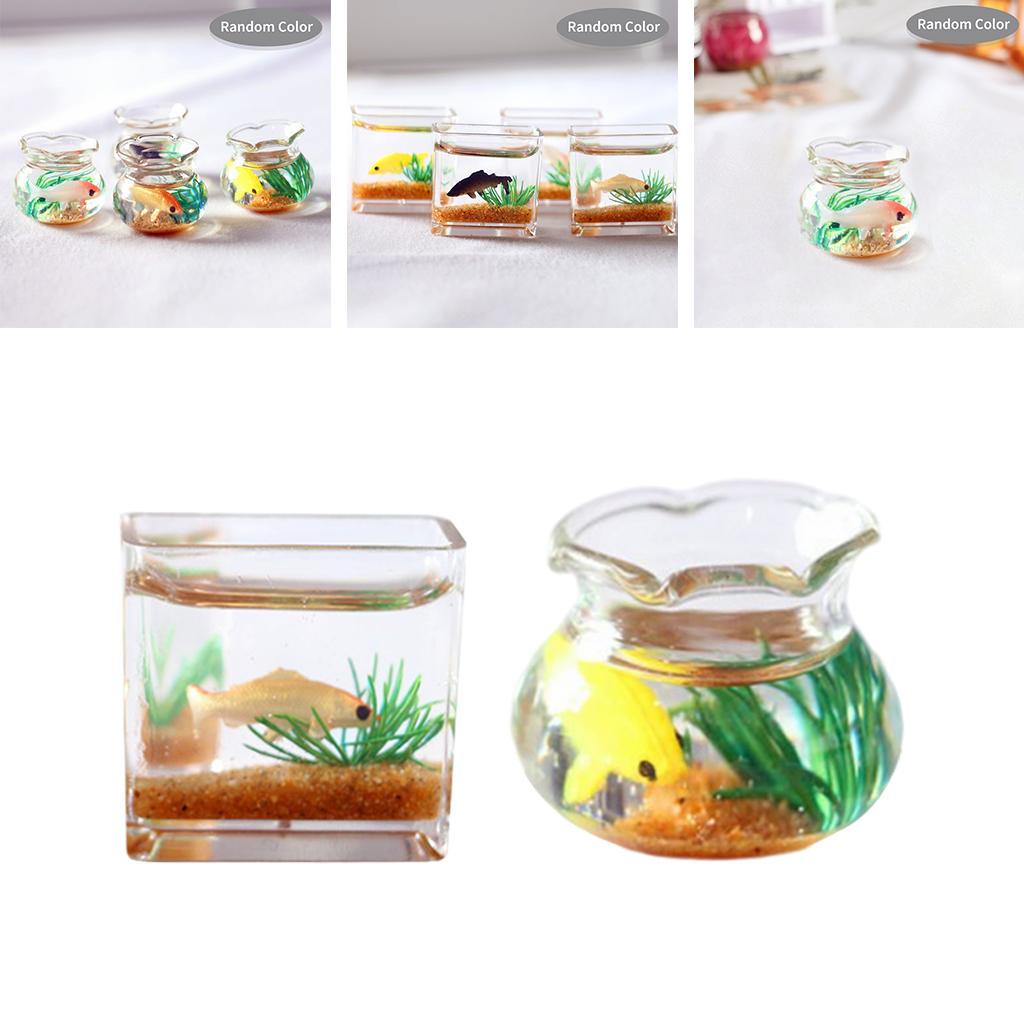 1:12 puppenhaus Fisch Panzer Puppenhaus Dekoration freundlicher vorgeben Spielen Spielzeug Aquarium Fisch Schüssel für unisex freundlicher freundlicher
