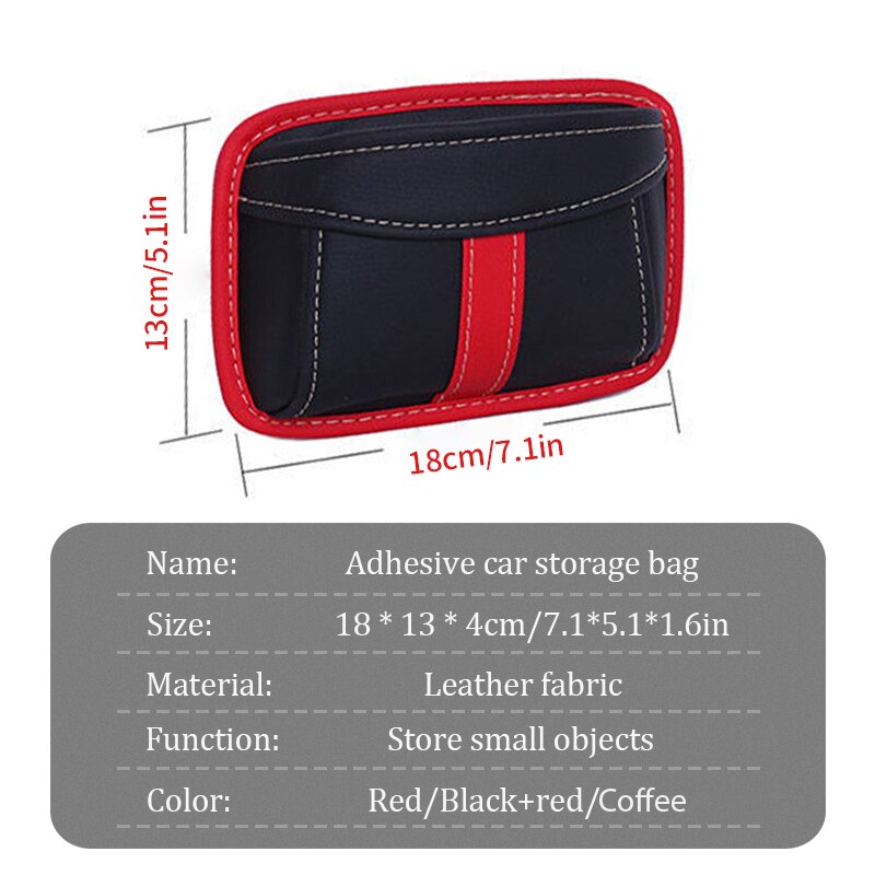 Car Organizer Storage Pocket No Track Paste at Auto Side Door /Seat Back/Dashboard Organizer for Small Car Gadgets Phone Cards