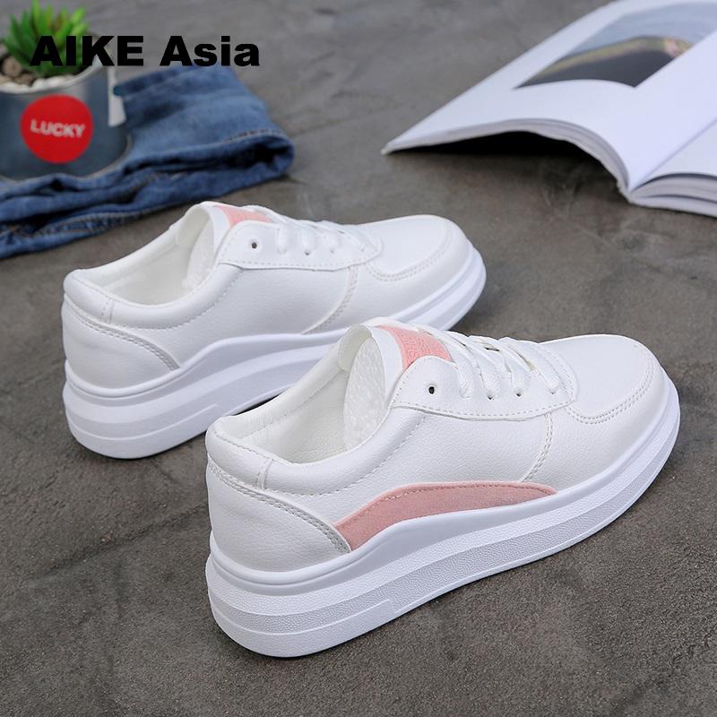 Spring wedges hvide sko kvindelige platform sneakers kvinder tenis feminino casual kvindelige sko kvinde