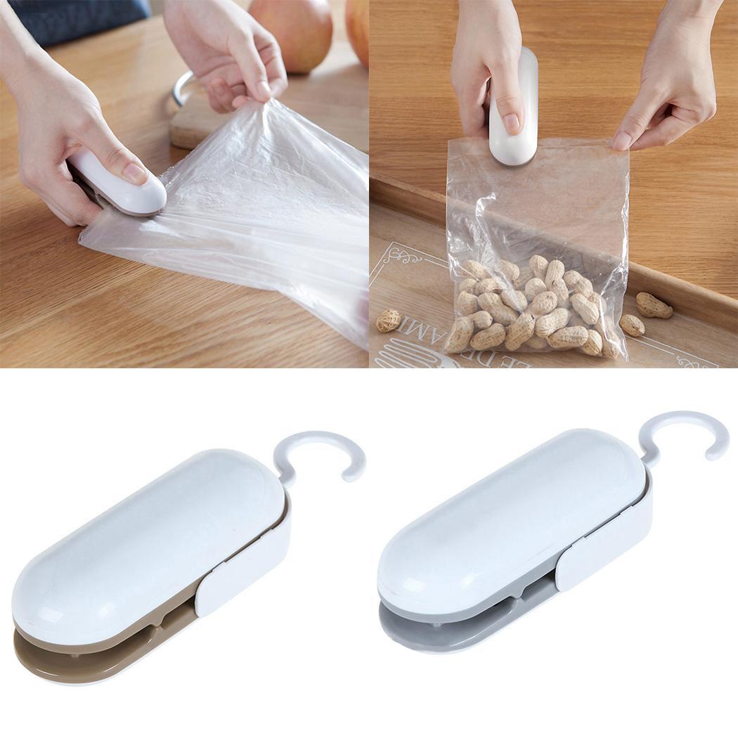 Mini Portable Handy Package Sealing Machines For Plastic Snacks Bags Heat Sealer Vacuum Resealer Kitchen Storage