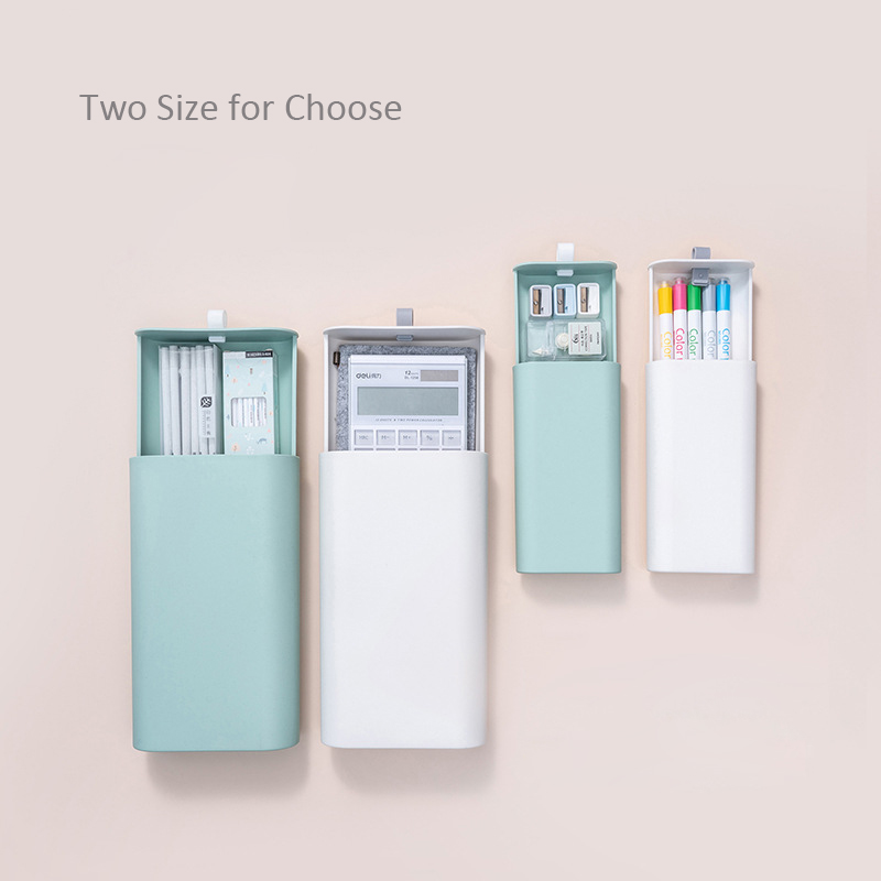 Drawer Box Under Desk Invisible Paste Home Office Table Small Things Storage Container Plastic Cosmetic Organizer C92