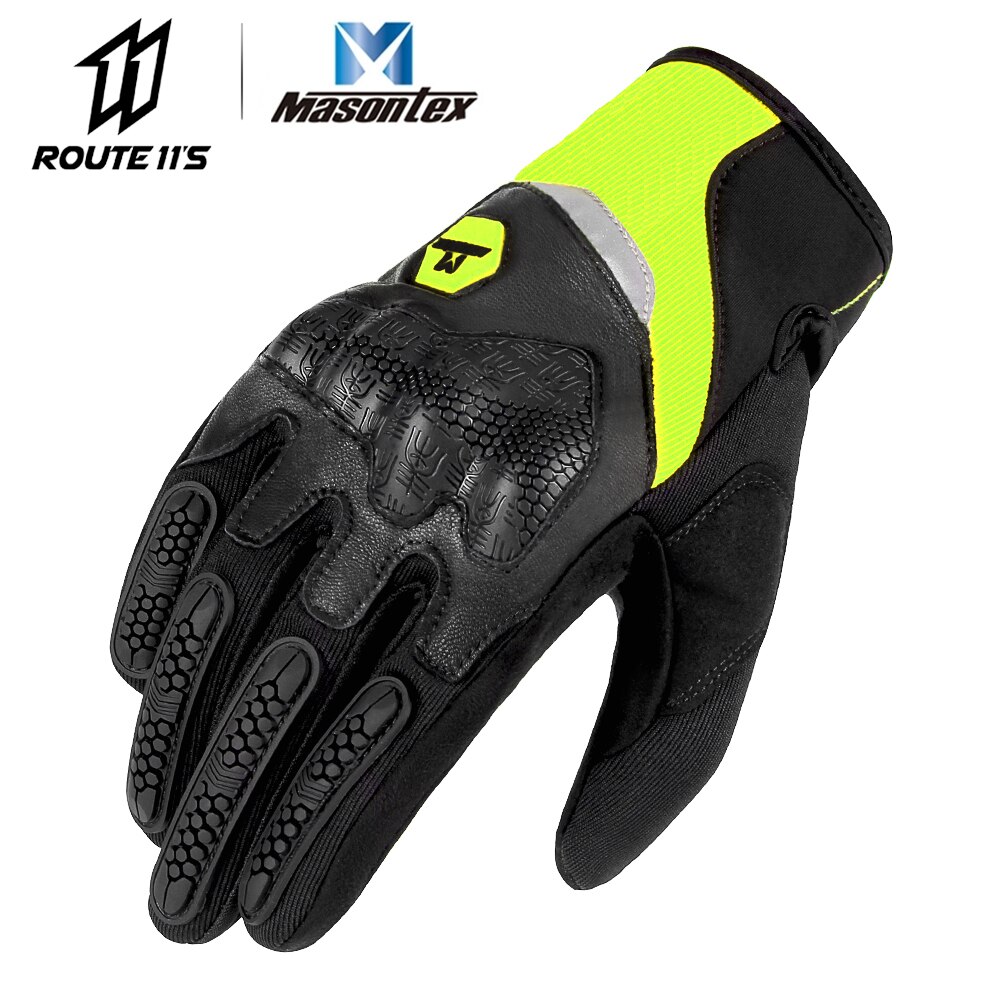 Masontex Moto-Cross Handschuh Kohlenstoff Fiber Motorrad Handschuhe Voll Finger Moto Touchscreen Guantes Moto Atmungsaktive Motorrad Handschuhe: Freier Raum / L
