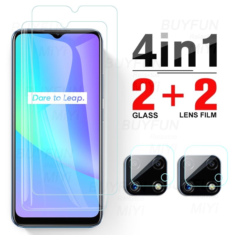 1to4 Camera Lens Beschermende Glas Realme C25 C25s Glas Screen Protectors Op Realmi Realmy Rijk Relme C 25 S 25 S 25c Telefoon Film