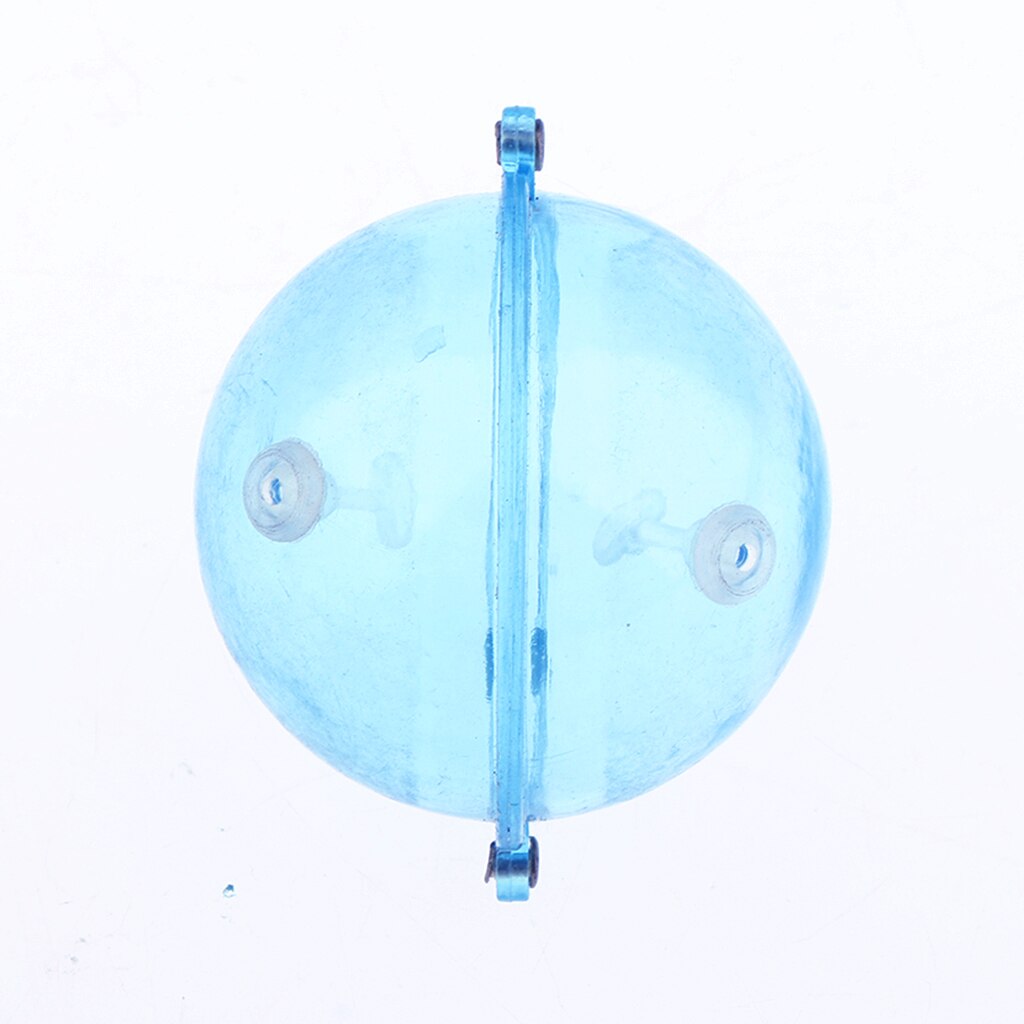 Flotador de pesca de bolas de plástico ABS, Bola De Agua de burbujas, boya de pesca redonda transparente, indicadores de Strike, azul, 5 uds.