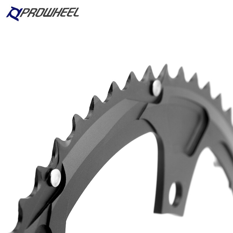 PROWHEEL 130 BCD round Fold bike Sprockets 46T 56T Aluminum alloy 7075 Chainwheel folding Bike Crankset Tooth for Shimano