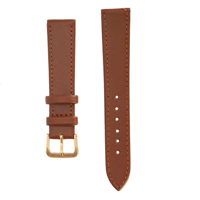 Children's watch, children's watch for boys, unisex universal pin buckle watch band, pu leather replacement watch strap: 18mm brown