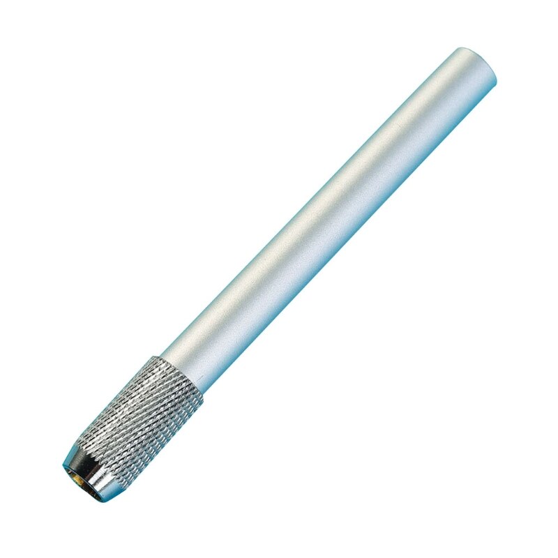 Alargador de lápices de colores surtidos, soporte extensor de lápiz para lápices en tamaño Regular, soportes ligeros de una sola cabeza: Silver