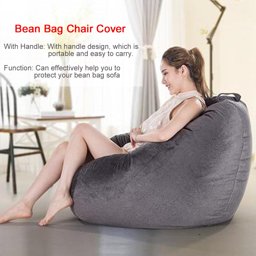 Uden påfyldning støvtæt soveværelse sækkestol stolebetræk store møbeldele kontor hjemme vaskbart voksne børn blød stue