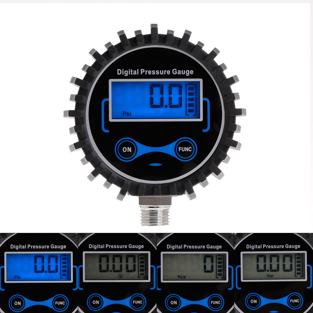 Digital dæktryksmåler bil lastbil auto motorcykel dæk luft psi meter trykmåler 0-230 psi 1/4 " npt