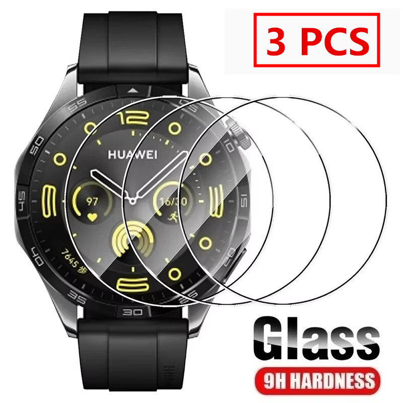 3 paquets pour Huawei Watch GT 5 4 3 2 46mm GT2 Pro Honor Magic 2 (46mm) protecteur d'écran en verre trempé 9H protection pour montre intelligente