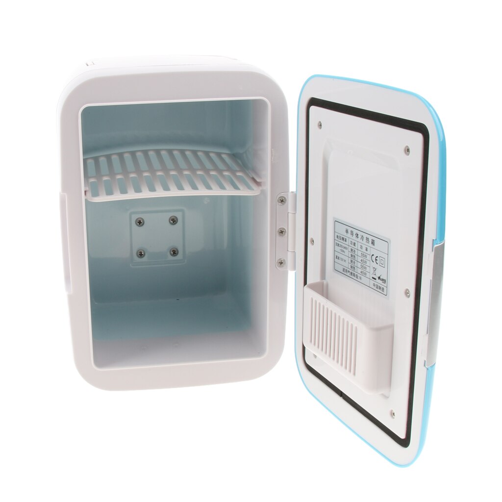 Neue 4L Tragbare Mini Kühlschrank Kühler Wärmer Elektrische Kühlschrank Blau