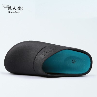 Chef Ober Schoenen Man antislip Waterdichte Olie-proof keuken Hotel Kok Werk Schoenen Ademend Lichtgewicht Zomer mannen Vrouwen: Black / XXS