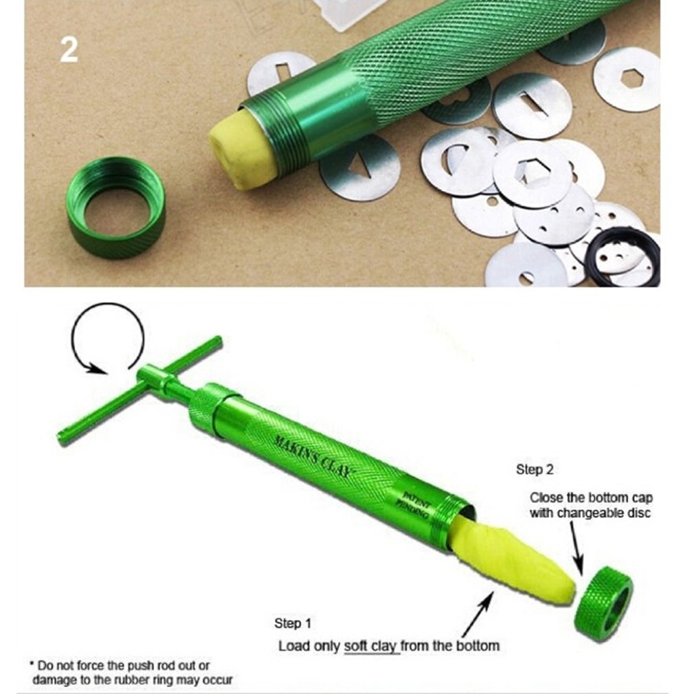 Pratik tasarım paslanmaz çelik şeker macunu ekstruder zanaat silahı ev DIY pişirme fondan kek heykel polimer kil araçları