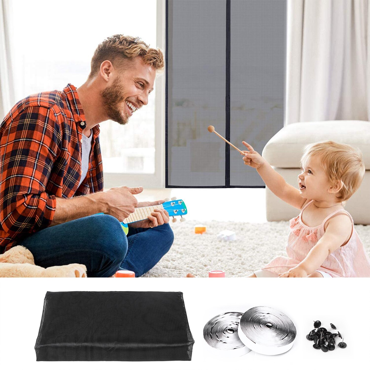 1 Set Summer Anti Mosquito Insect Fly Bug Curtains Net Automatic Closing Door Screen Kitchen Curtains ployester fiber Curtains